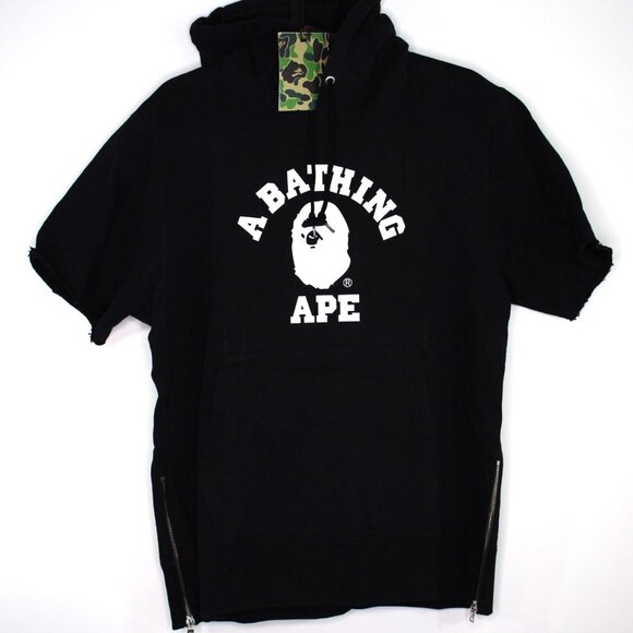 Bape A Bathing Ape BAPE Mens Medium Short Sleeve Hoodie NEW R1648